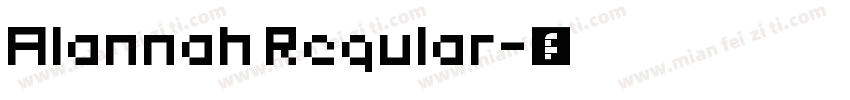 Alannah Regular字体转换